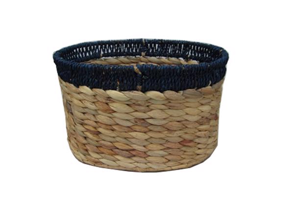 water hyacinth and seagrass oval baskets-KL131
