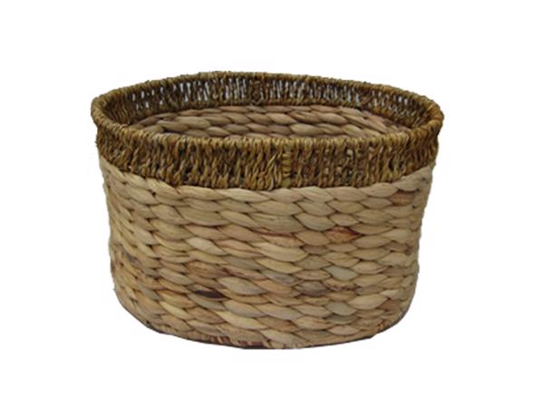 water hyacinth and seagrass oval baskets-KL132