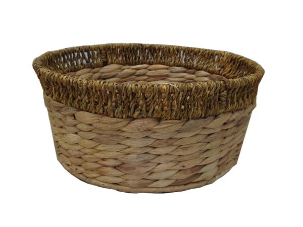 water hyacinth and seagrass oval baskets-KL140