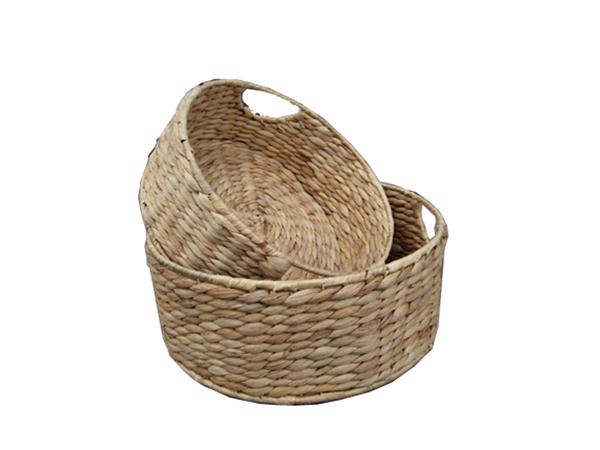 Water hyacinth oval baskets-KL141
