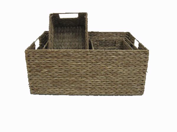 Water hyacinth baskets-KL115