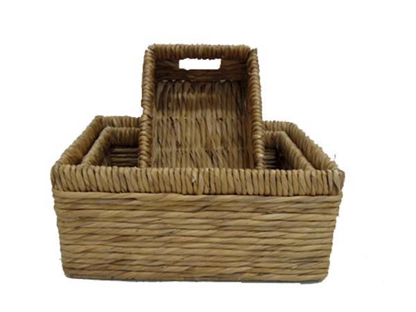 Water hyacinth baskets-KL116